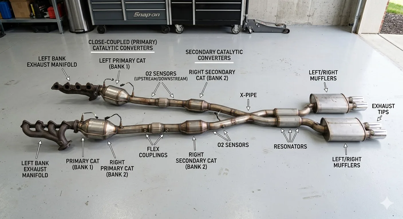 how many catalytic converters does a car have